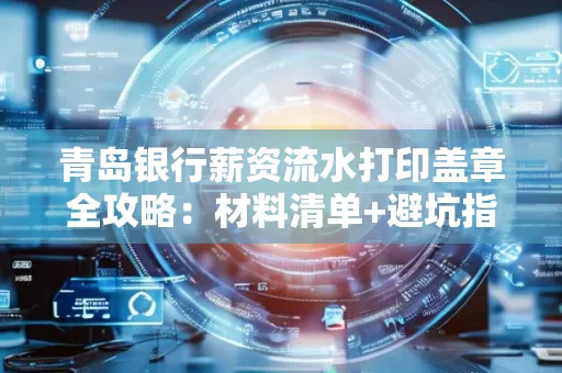 青岛银行薪资流水打印盖章全攻略:材料清单+避坑指南