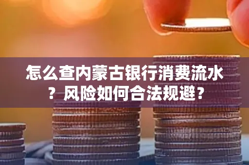 怎么查内蒙古银行消费流水?风险如何合法规避?
