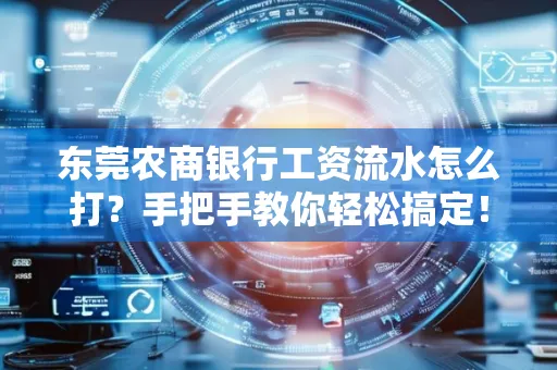 东莞农商银行工资流水怎么打?手把手教你轻松搞定!