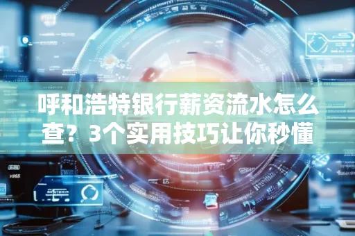 呼和浩特银行薪资流水怎么查?3个实用技巧让你秒懂