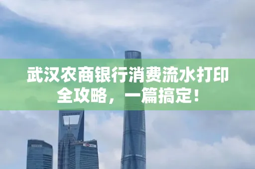 武汉农商银行消费流水打印全攻略,一篇搞定!