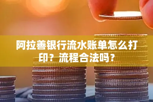 阿拉善银行流水账单怎么打印?流程合法吗?