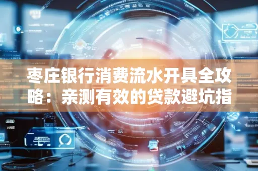 枣庄银行消费流水开具全攻略:亲测有效的贷款避坑指南