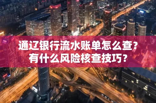 通辽银行流水账单怎么查?有什么风险核查技巧?