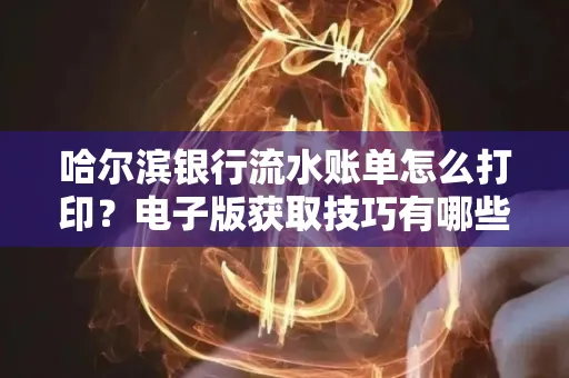 哈尔滨银行流水账单怎么打印?电子版获取技巧有哪些