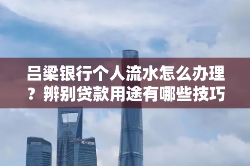 吕梁银行个人流水怎么办理?辨别贷款用途有哪些技巧?