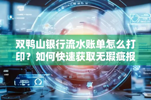 双鸭山银行流水账单怎么打印?如何快速获取无瑕疵报告?