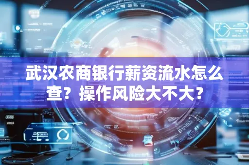 武汉农商银行薪资流水怎么查？操作风险大不大？